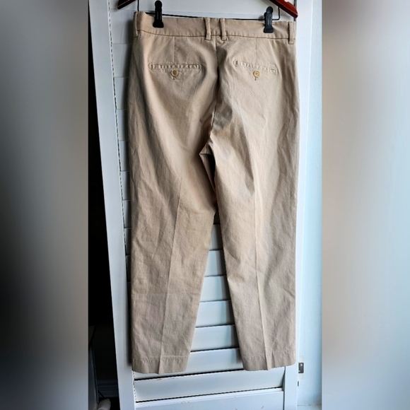 BRAX Pants Trousers Beige Ankle Cotton Chino size 6 8 - Picture 3 of 11